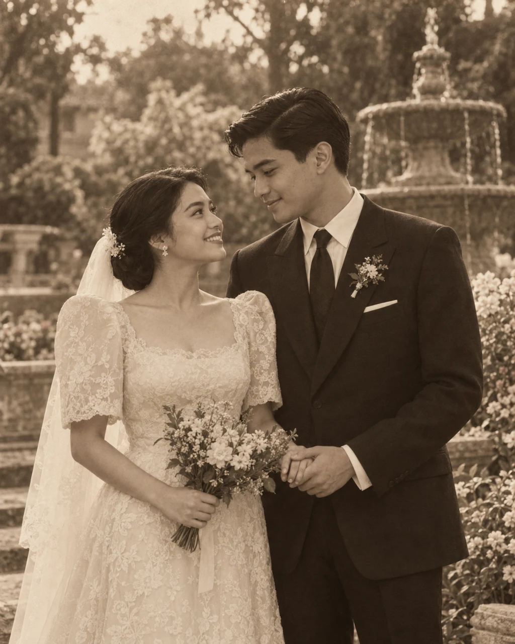 Fictional sample wedding couple